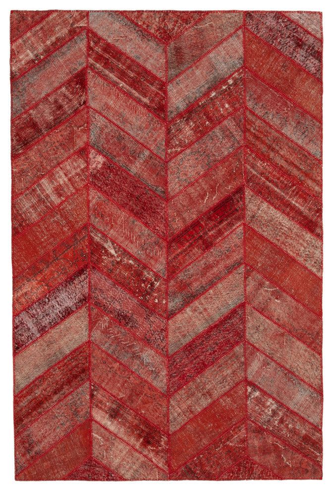 Rug N Carpet - Handmade Anatolian 6' 8" x 10' 0" Antique Patchwork Area Rug