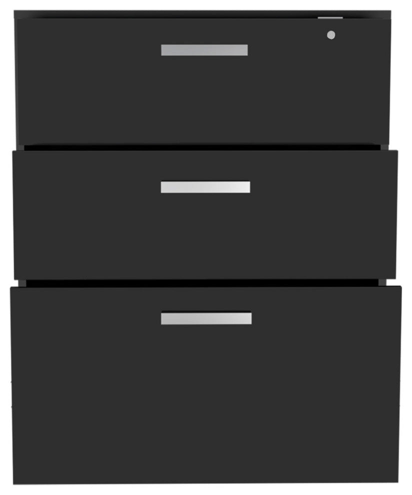 Penny Storage Cabinet- Drawer Base Soft Black