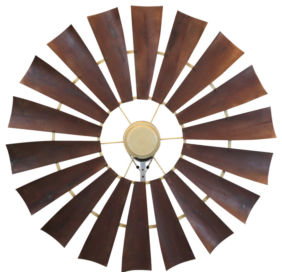 96"Western Rawhide Windmill Ceiling Fan | The American Fan