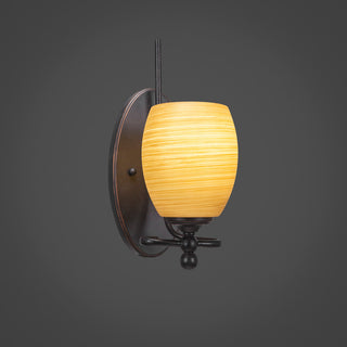 Capri 1-Light Wall Sconce, Cayenne Linen