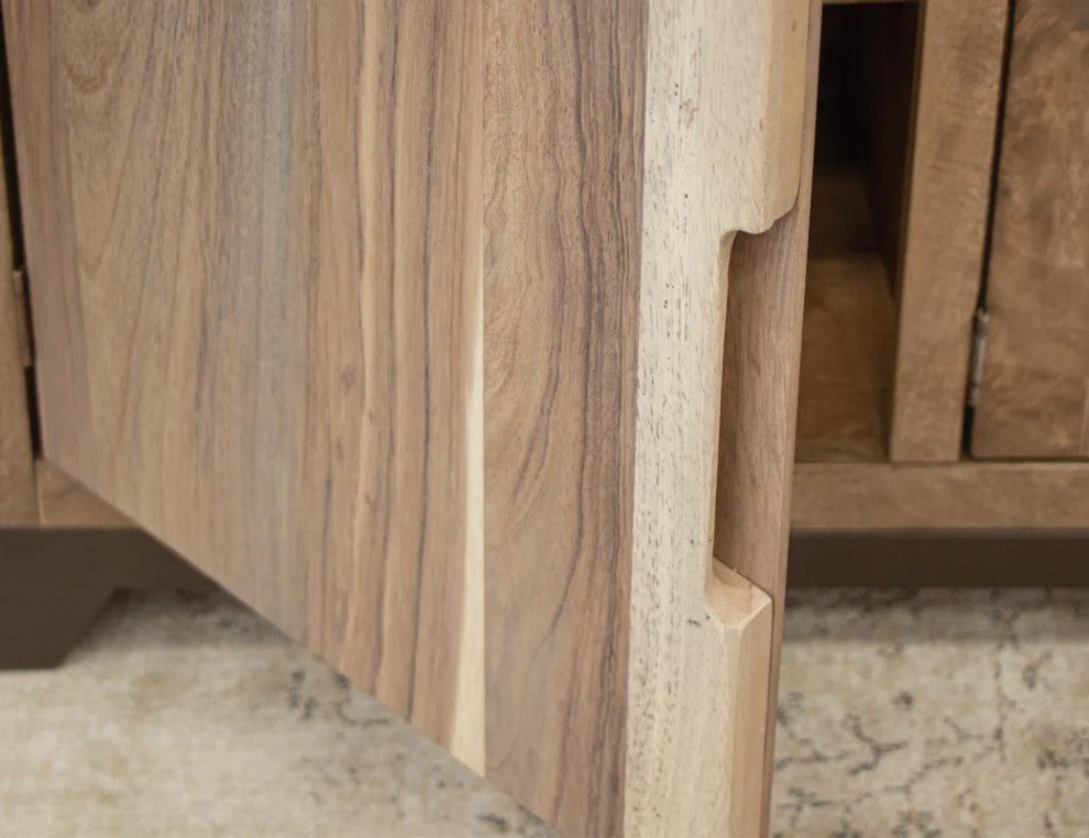 Natural Parota Wood Sideboard - 70"
