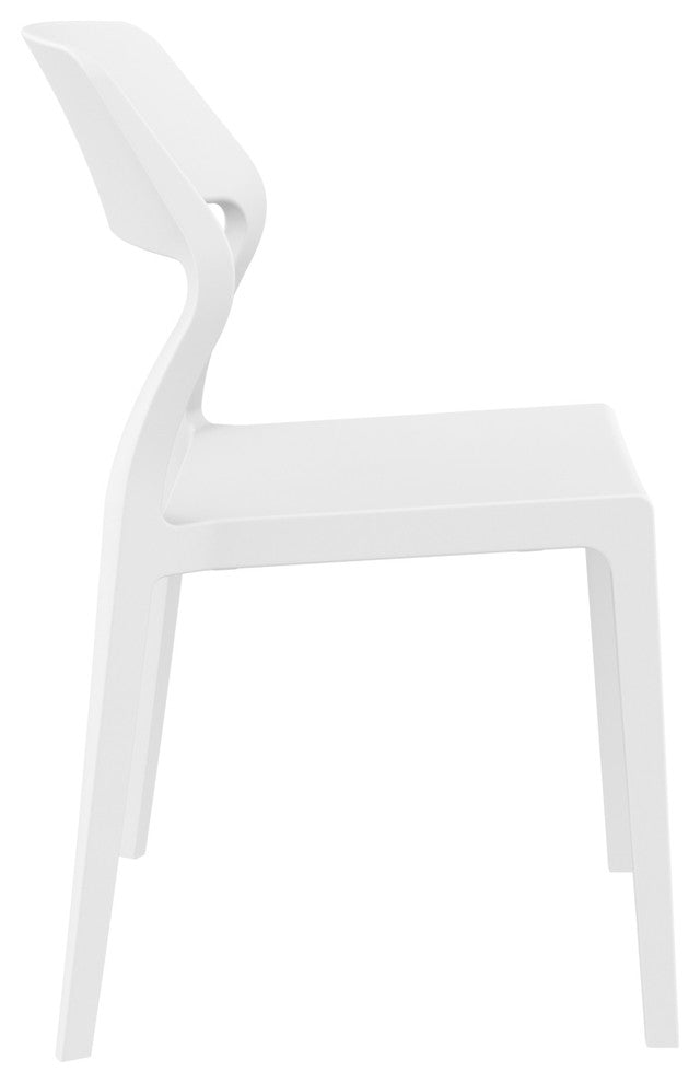 Snow Dining Chair, White, Set of 2