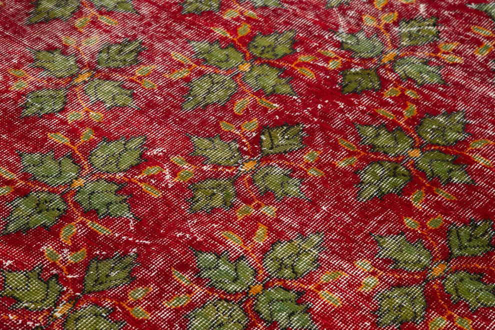 Rug N Carpet - Handwoven Oriental 5' 6'' x 9' 9'' Contemporary Vintage Rug