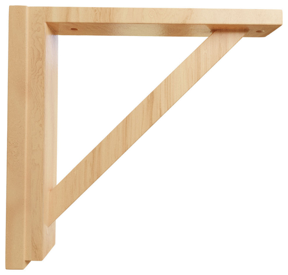 2 1/2"W x 12 3/4"D x 12 1/4"H Traditional Shelf Bracket, Red Oak