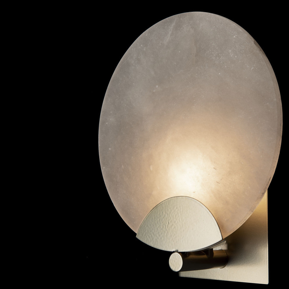 Callisto 1-Light Sconce Modern Brass Alabaster