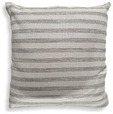 Uttermost Basket Stripe Rattan Outdoor Pillow