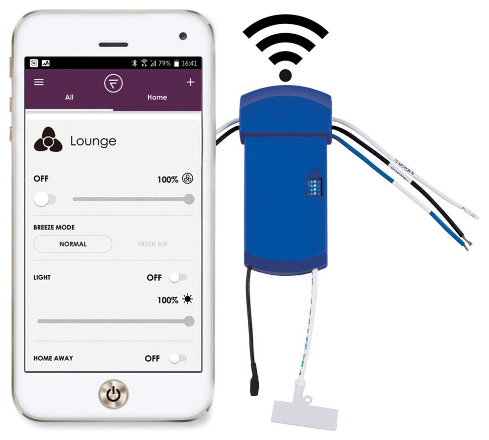 Fanimation WFR50 Fansync AC Motor WiFi Receiver - Blue