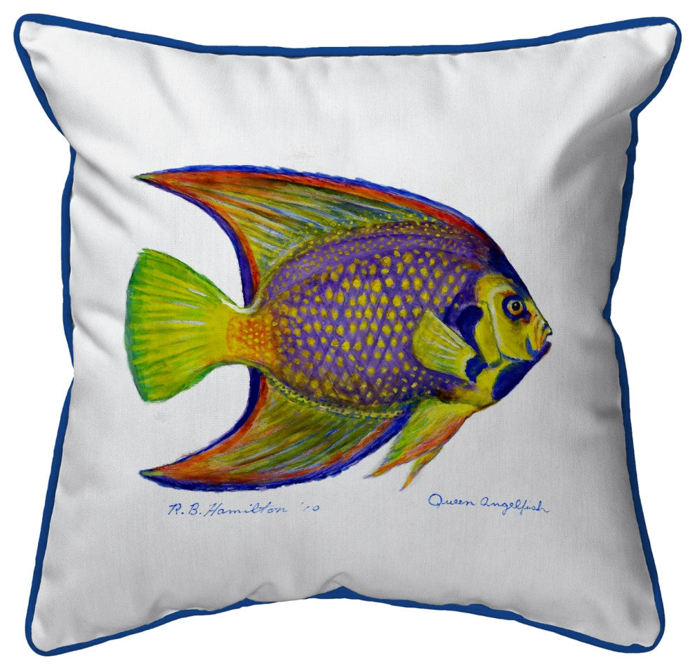 Queen Angelfish Large Indoor/Outdoor Pillow 18x18