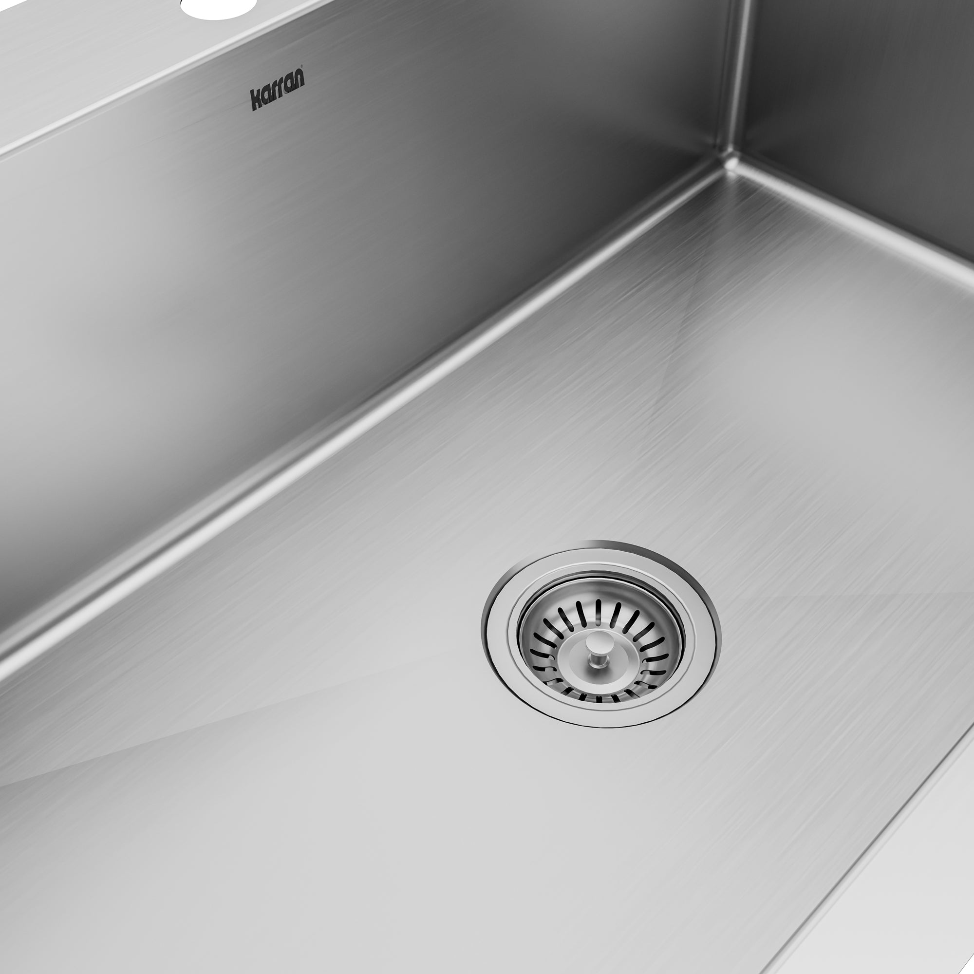 Karran 33" Top Mount Single Bowl Stainless Steel Kitchen Sink Kit