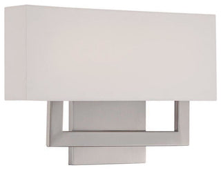 WAC Lighting Manhattan LED Wall Sconce, Brushed Nickel, 15"