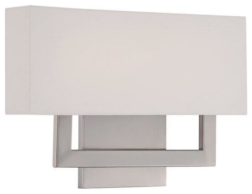WAC Lighting Manhattan LED Wall Sconce, Brushed Nickel, 15"