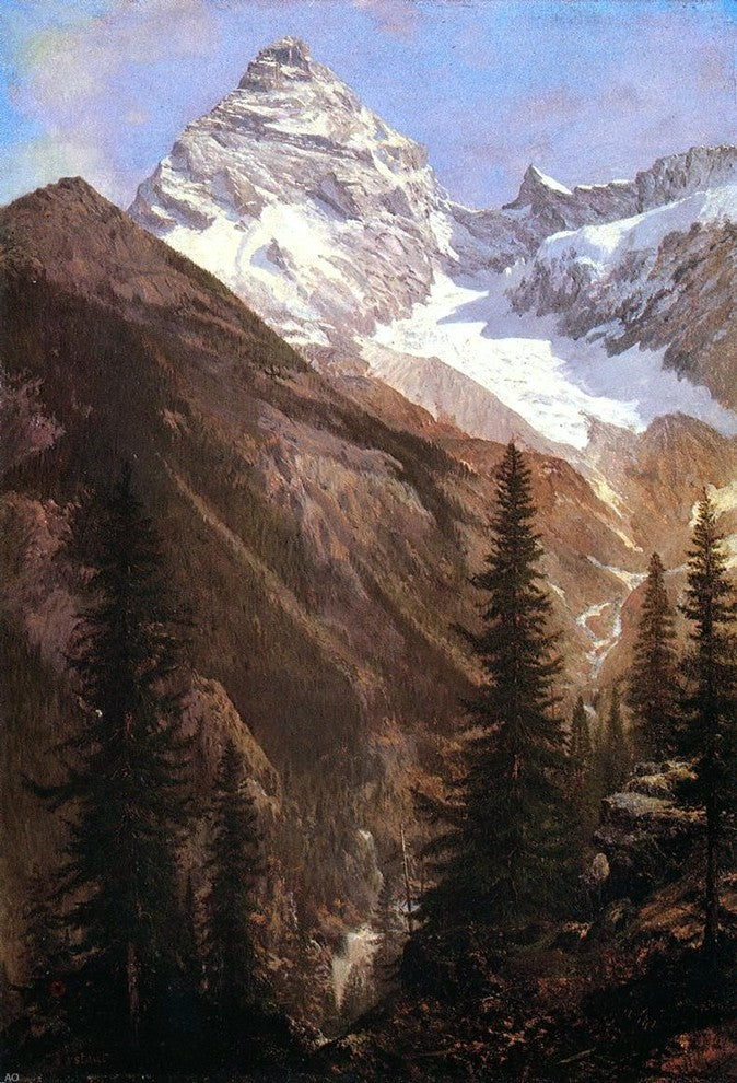 Albert Bierstadt Canadian Rockies- Asulkan Glacier Wall Decal Print