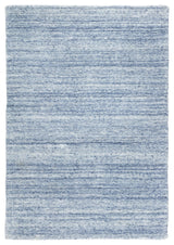 Dash & Albert Nordic Blue Hand Loom Knotted Performance Rug, Blue, 2'6" x 8'