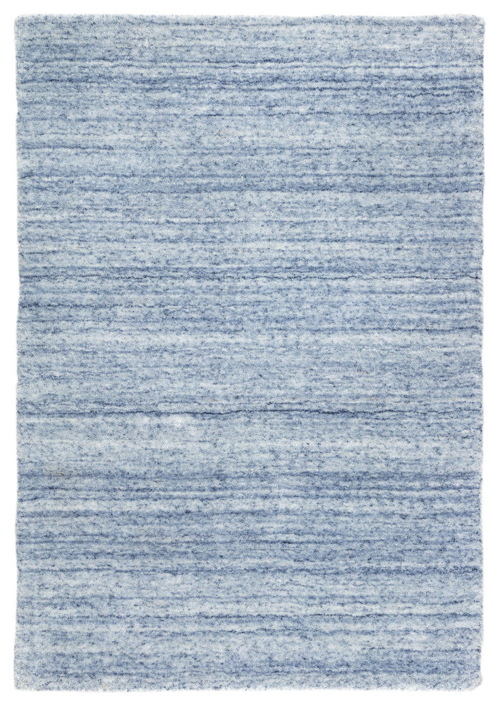 Dash & Albert Nordic Blue Hand Loom Knotted Performance Rug, Blue, 2'6" x 8'