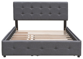 Gewnee Platform Bed with 2 Drawers and 1 Twin XL Trundle