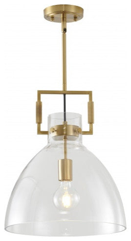 Bethel International LC02P14BR 1-Light Pendant, Gold