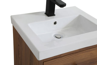 Beatrice 18" Bathroom Vanity, Walnut Brown
