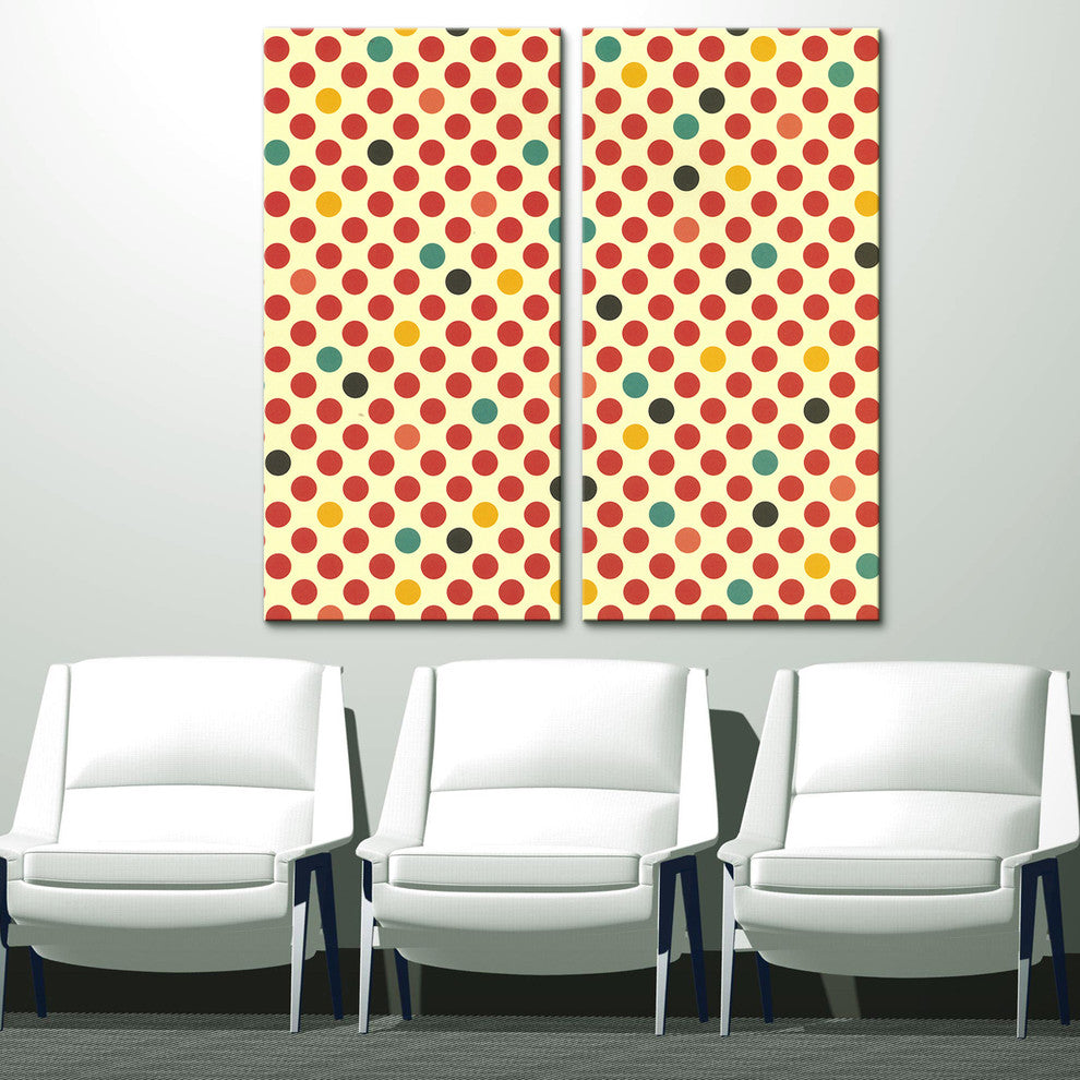 Geometric Study V Canvas Wall Art, 2-Piece Set
