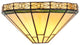 BELLE Tiffany-style 1 Light Mission Wall Sconce 12inches Wide