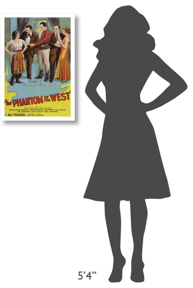 "Vintage Westerns: Phantom of the West - League of the Lawless" Print, 18"x26"