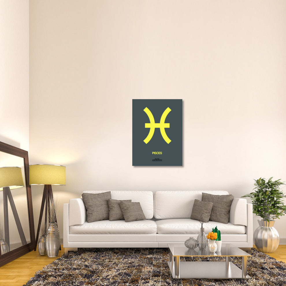 "Pisces Zodiac Sign Yellow" Fine Art Print