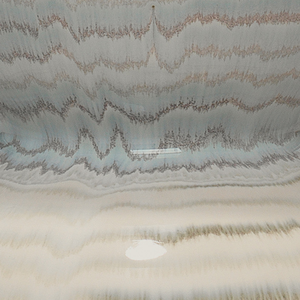 Catalina Ceramic Table Lamp, Blue and White Wave