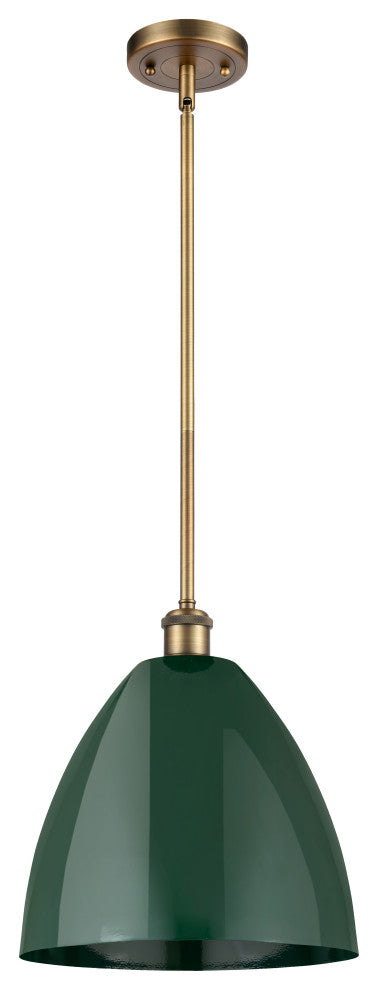 Innovations 516-1S-BB-MBD-12-GR 1 Light Pendant, Brushed Brass