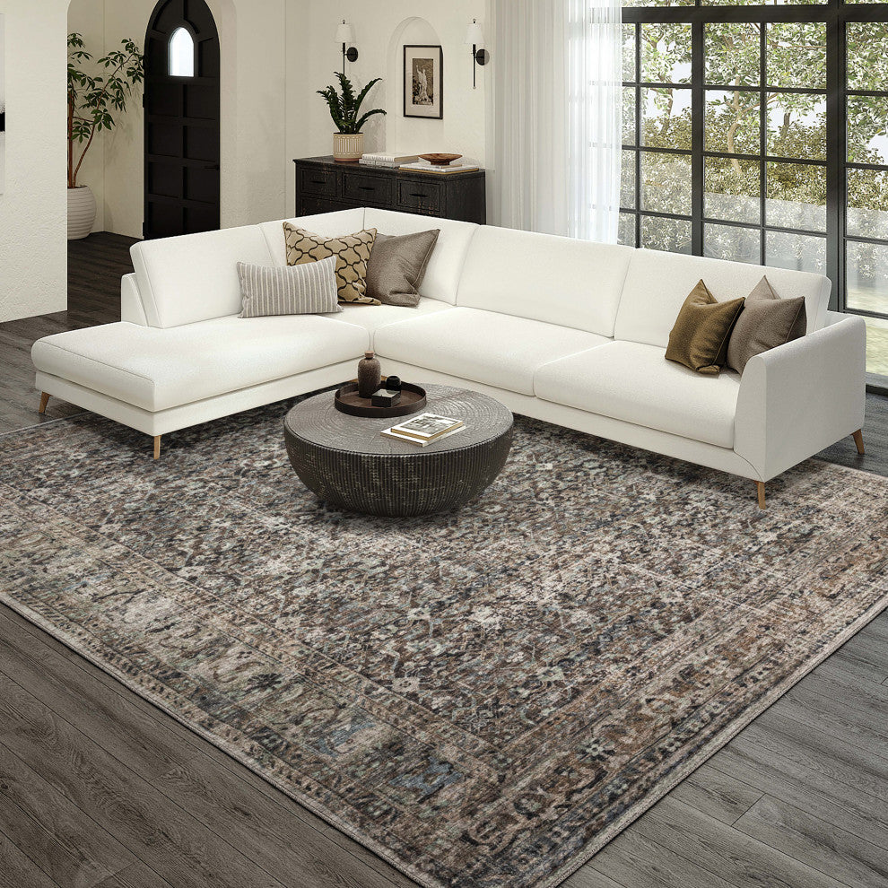Jericho JC10 Mushroom 5' x 7'6" Rug