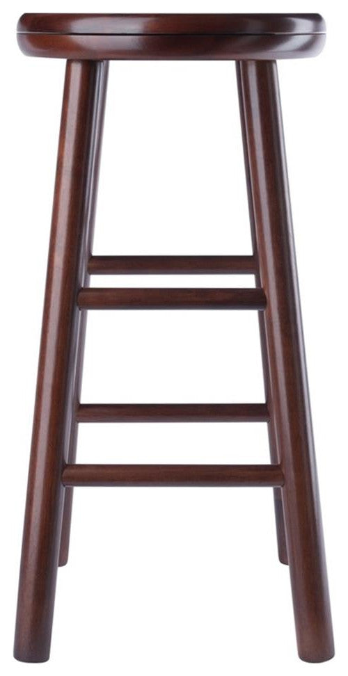 Shelby 2-Pc Swivel Seat Counter Stool Set, Walnut