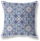 20 Blue Pink Paisley Indoor Outdoor Throw Pillow