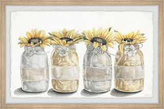 "Floral Bloom Arrangement" Framed Painting Print