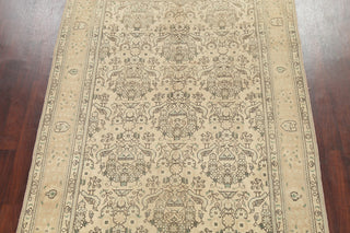 Consigned, Vintage-Style Faded Handmade Persian Traditional Area Rug, Beige, 6x9