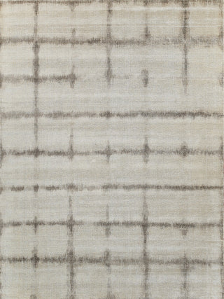 Chroma Handmade Hand Loomed Wool and Bamboo Silk Beige/Brown Area Rug