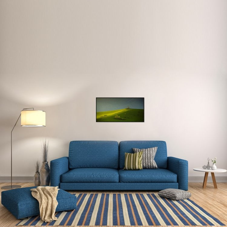 "Painted With Light" Framed Canvas Giclee by Matej Rumansky, 37x19"