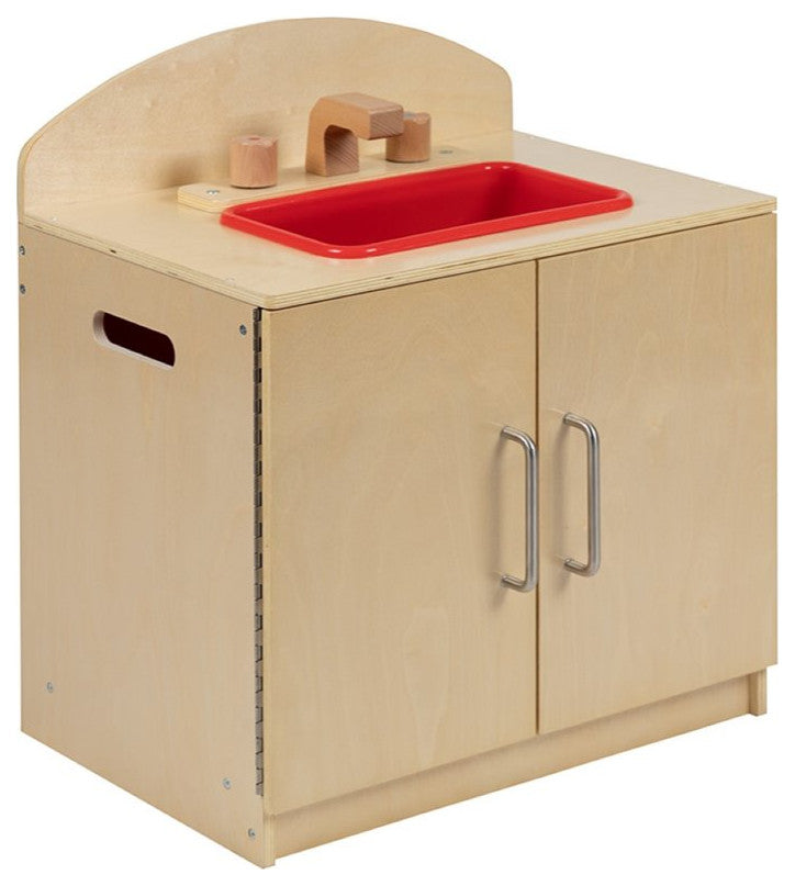 Children's Wooden Kitchen Set-Stove, Sink & Refrigerator/Commercial or Home Use