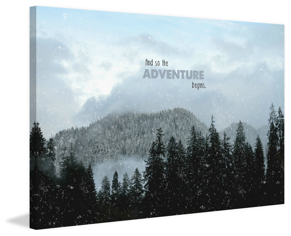 "Adventure Begins" Painting Print on Wrapped Canvas