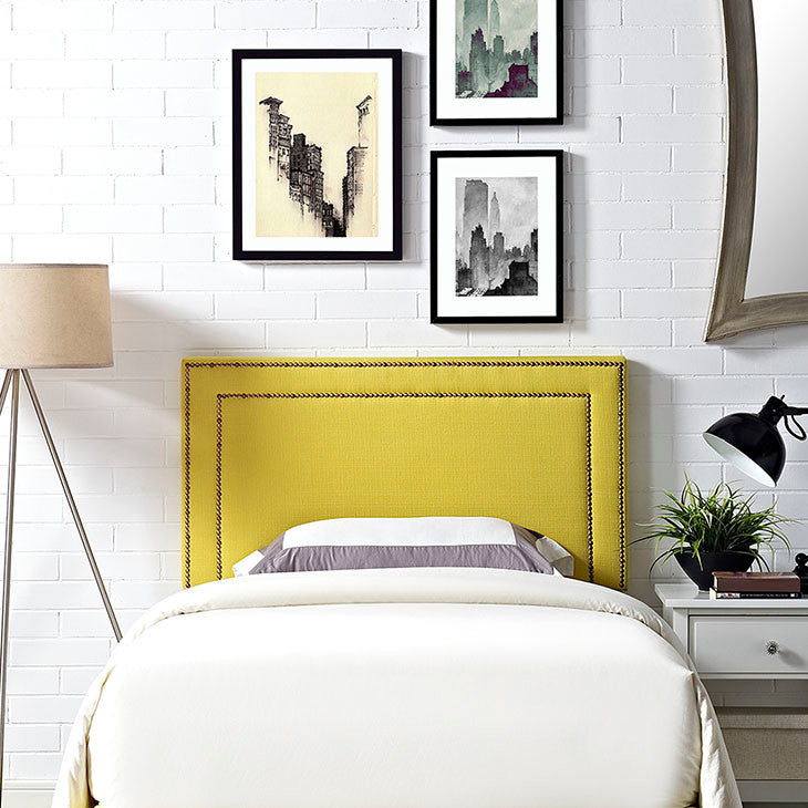 Jessamine Twin Upholstered Fabric Headboard