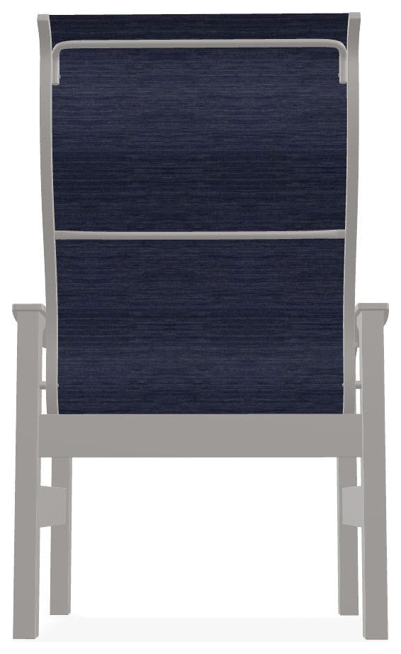 Leeward Sling Outdoor Armchair, Collect Indigo/Warm Gray