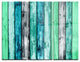 "Painted Wooden Planks" Digital Glossy Metal Wall Art, 3 Panels, 36"x28"