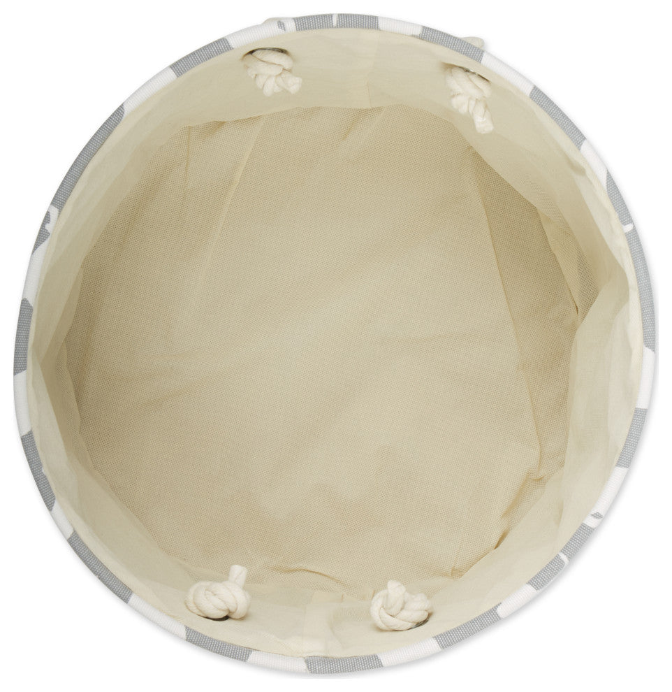 Polyester Pet Bin Dog Show Gray Round Large 15x18x18