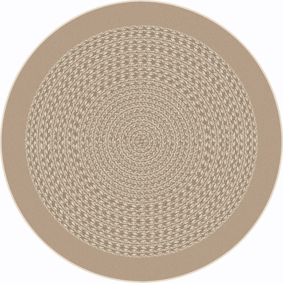 Like Home Rug, Beige, 7'7" Round