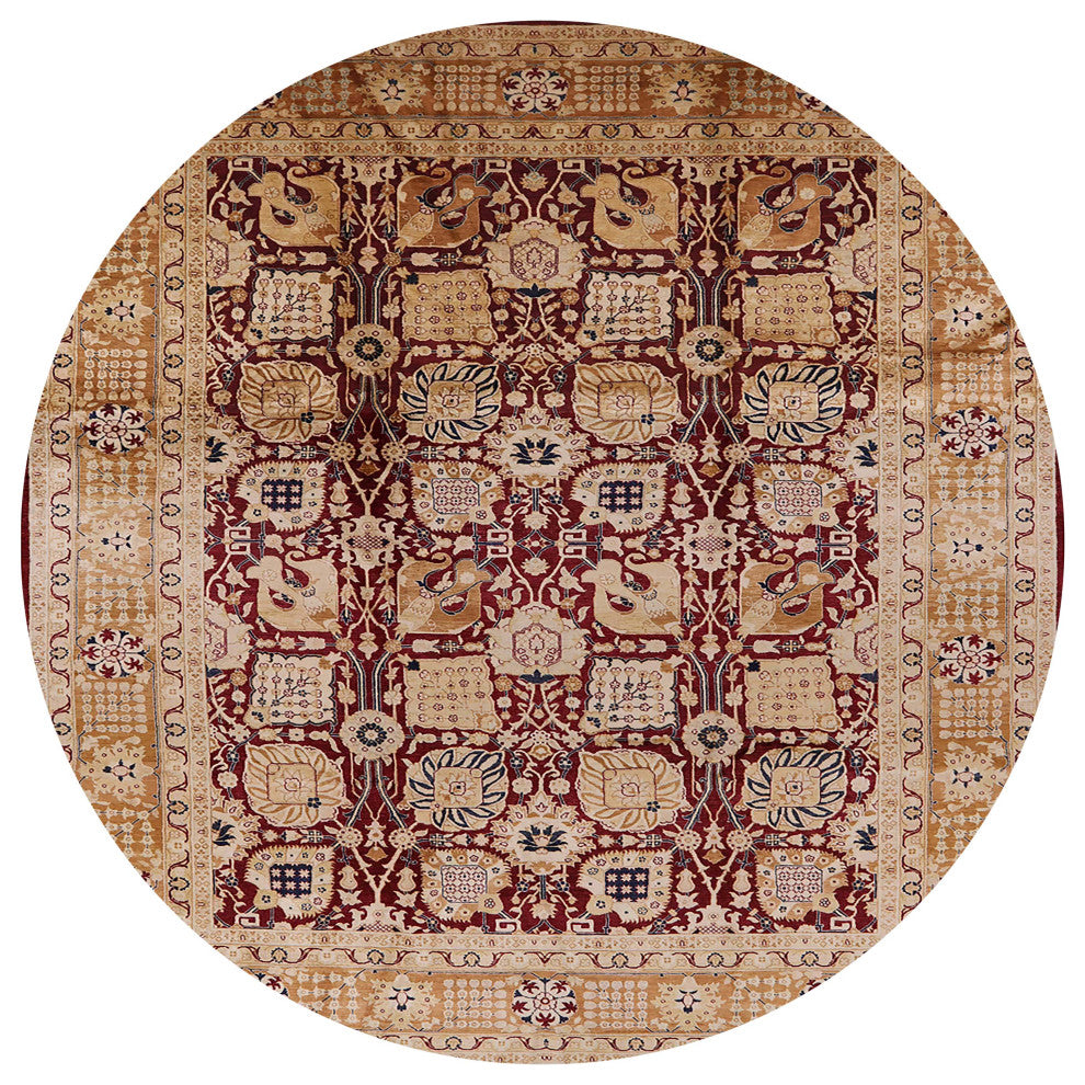 Ahgly Company Indoor Round Mid-Century Modern Area Rugs, 3' Round