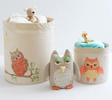 Small Baby Orange Owl Bin