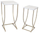 Stylish Metal Accent Tables, Set Of 2