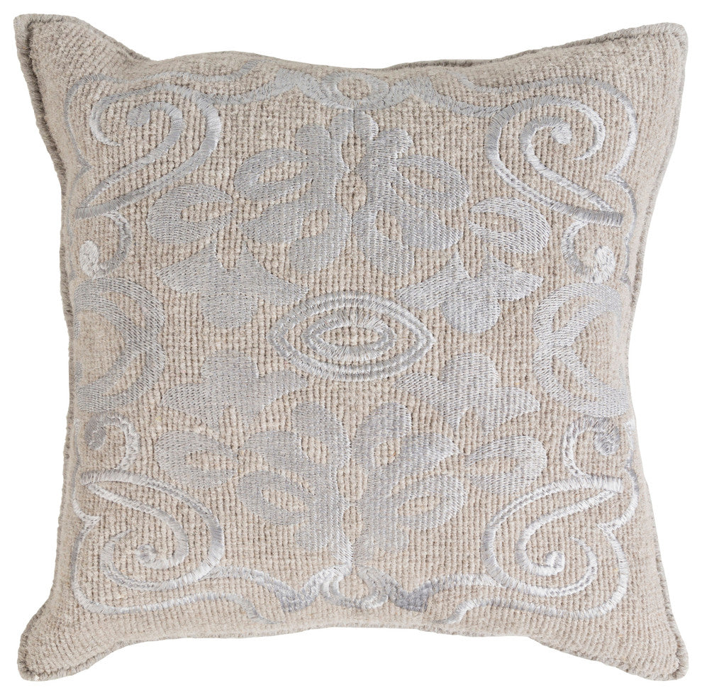 Adeline Pillow 22x22x5, Down Fill