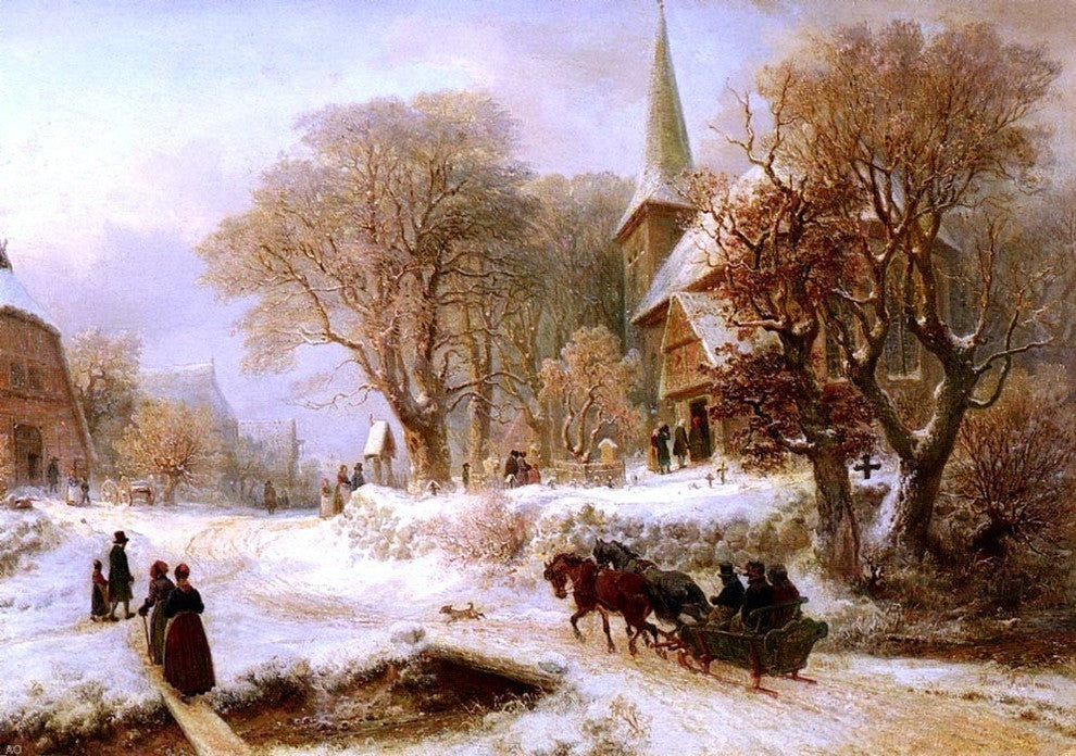 Hermann Kauffmann Die Hammer Kirche Premium Canvas Print