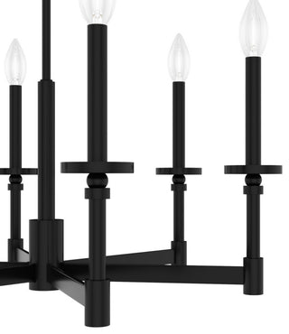 Briargrove Matte Black 6-Light Single Tier Chandelier