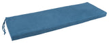 60"x19" Micro Suede Bench Cushion, Indigo