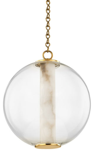 Pietra LED Pendant, Vintage Brass