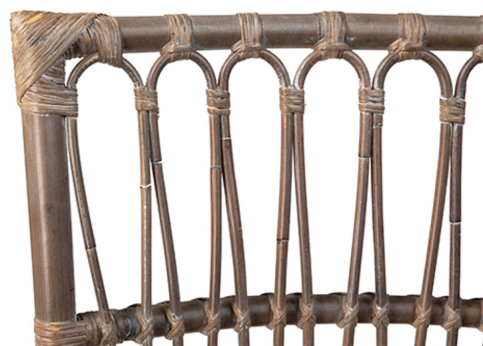 Bamboo and Rattan Dining Chair